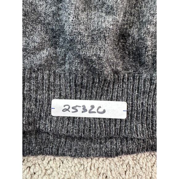 Hutson Harbour Sweater Mens XL Gray Lambswool Elbow Patch Pullover FLAW - Picture 12 of 12